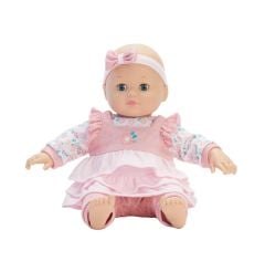 Baby Cuddles Pink Floral outfit, light skin tone