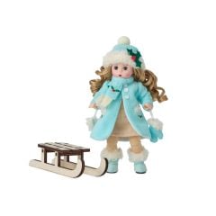 Christmas Sledding 8-inch Collectible Doll