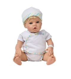 Wee Wonder Tiny Love 18-inch Baby Doll, Light Skin Tone/Blue Eyes/Blonde Hair