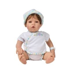 Wee Wonder Tiny Love 18-inch Baby Doll, Light Skin Tone/Brown Eyes/Brunette Hair