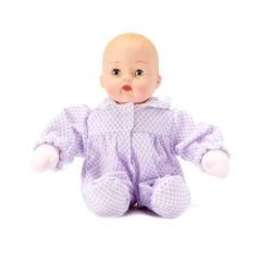 Huggums® Lavender Check Baby Doll, Light Skin Tone