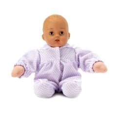 Huggums® Lavender Check Baby Doll, Medium Skin Tone