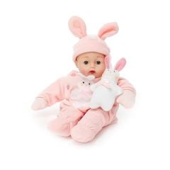 Huggums® Pink Bunny Baby Doll, Light Skin Tone