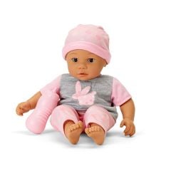 Sweet Smiles Pink Bunny Baby Doll, Medium Skin Tone