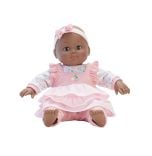 Baby Cuddles Pink Floral outfit dark skin