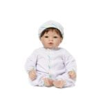 Newborn Nursery® Munchkin Baby Doll, Light Skin Tone/Blue Eyes/Brunette
